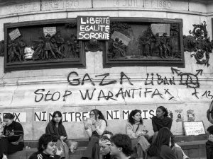 Demonstration for a ceasefire in the Gaza war in Marseille, France, Dec. 09, 2023.