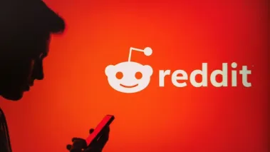 Reddit users with logo in the background
