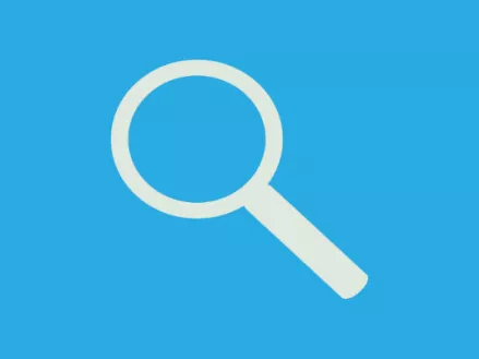 an icon for a magnifying glass