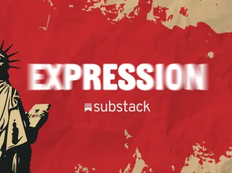 Expression Substack logo with Statue of Liberty