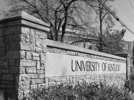 University of Kentucky sign on north campus in Lexington copy