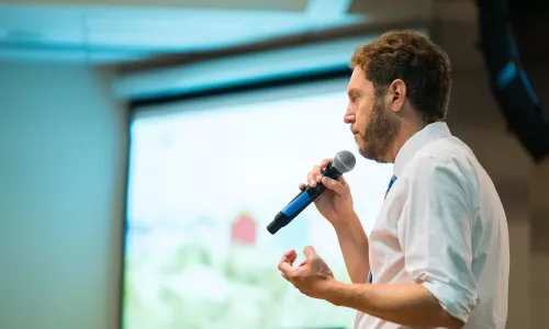 FIRE Legal Director Will Creeley speaks at the Free Speech Leadership Summit